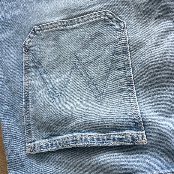 MOTHER The Patch Rambler Ankle Chew Relaxed Fit Wide Leg Jeans - Picture 13 of 16